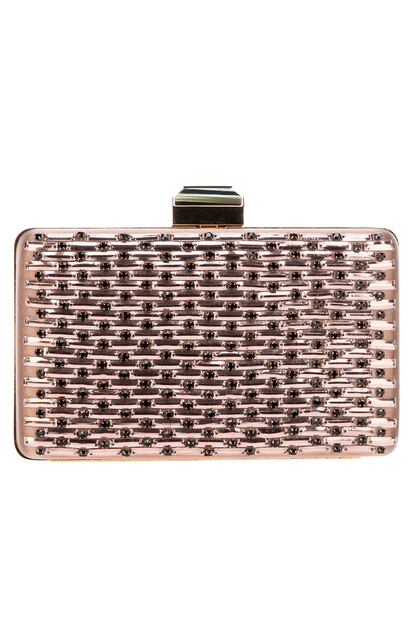 Clutch tipo caja en metálica, de Lanvin (1.245 euros).