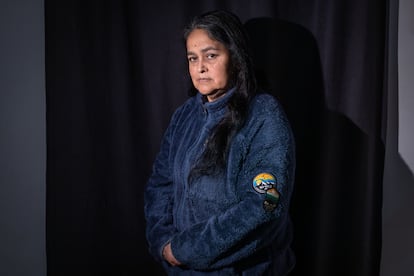 Ruth Reyes, madre a quien le robaron su hijo a través de las adopciones ilegales, en San Fernando, Chile, este 12 de junio.
