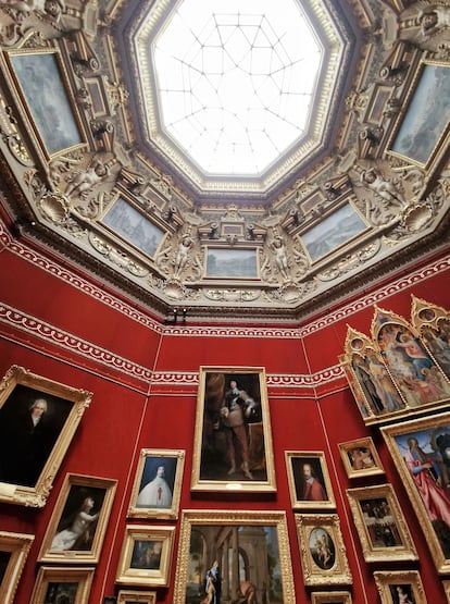 Sala de pintura del Museo Condé en el castillo de Chantilly.