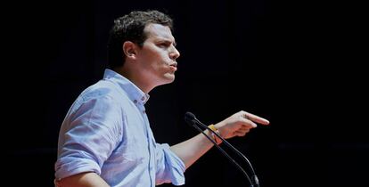 Albert Rivera, en Barcelona, el pasado sábado.
