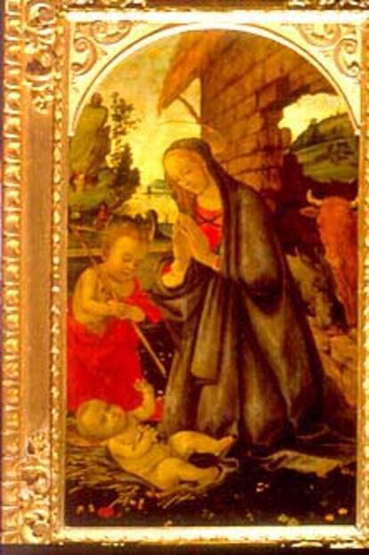 Una interpretación de la Natividad de Filippino Lippi, expuesta en <i>Los nunca vistos, </i>en la Galería de los Uffizi, de Florencia.