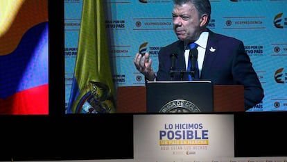 El presidente de Colombia, Juan Manuel Santos. 