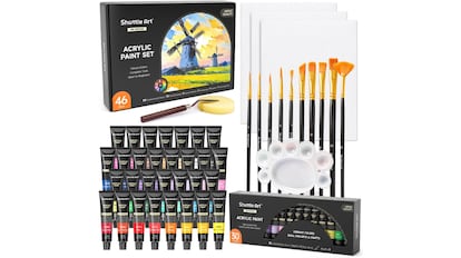 Kit de pintura acrílica.