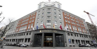 Fachada del hotel Intercotinental en Madrid