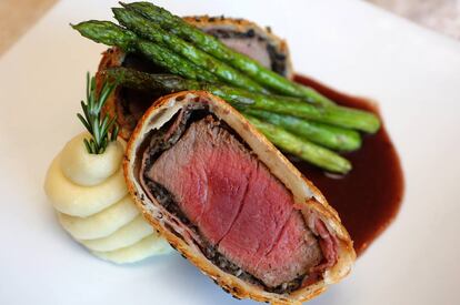 El solomillo Wellington.