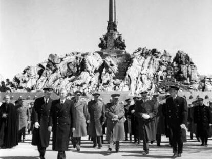 Franco en la inauguración del Valle de los Caídos en 1959.