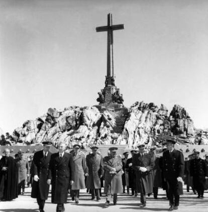 Franco en la inauguración del Valle de los Caídos en 1959.