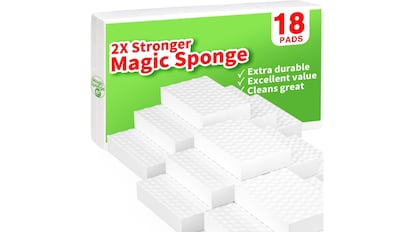 Este borrador mágico es uno de las herramientas de limpieza favoritas de los usuarios de Amazon.