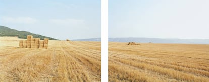 'Mendaza, invierno de 1834', díptico de la serie 'Campos de batalla. España' (1994-1999).