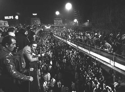 Manifestación tras el 23-F.