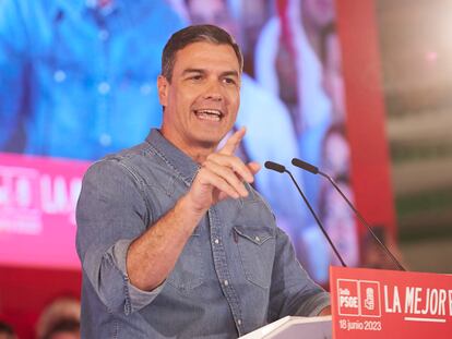 El presidente del gobierno de España y secretario general del PSOE, Pedro Sánchez.