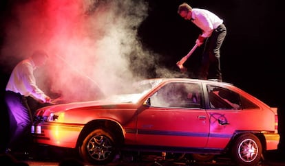 Espectáculo 'Auto Auto!' del artista alemán Christian von Richthofen.