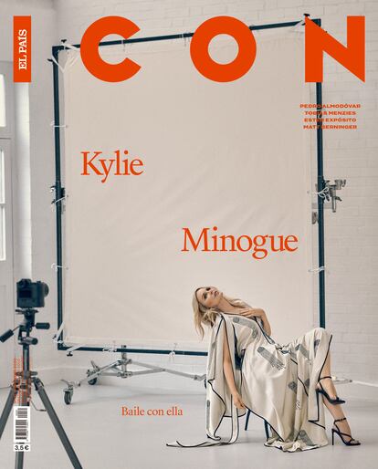 La portada del número de ICON de noviembre con Kylie Minogue fotografiada por Charlie Gray.