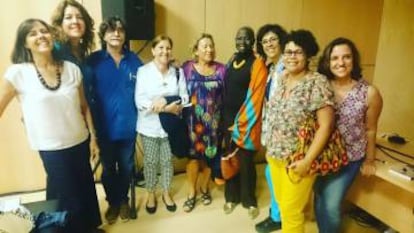 Integrantes del club de lectura de Casa África, en Las Palmas de Gran Canarias.