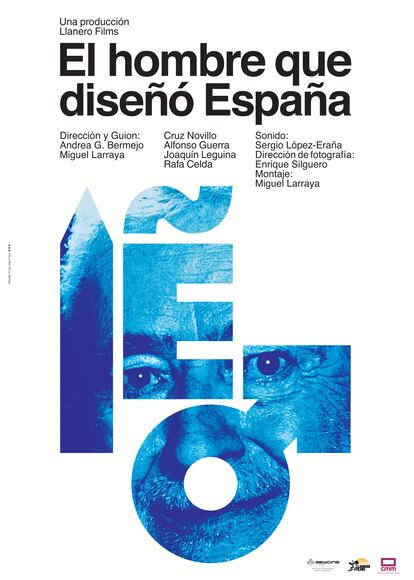 Cartel de 'El hombre que diseñó España', el documental se proyectará el 23 de febrero en la inauguración de la exposición 'Un cartel parar Pepe Cruz'.

