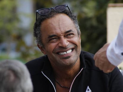 Yannick Noah, durante la entrevista en Puente Romano.