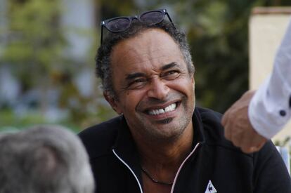 Yannick Noah, durante la entrevista en Puente Romano.