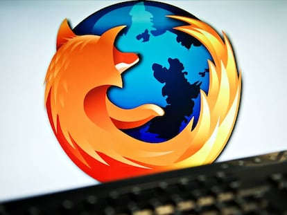 Una pantalla de ordenador con el logo de Mozilla.