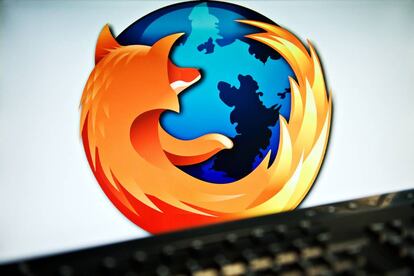 Una pantalla de ordenador con el logo de Mozilla.