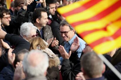 Artur Mas en un acte de campanya a Vic.