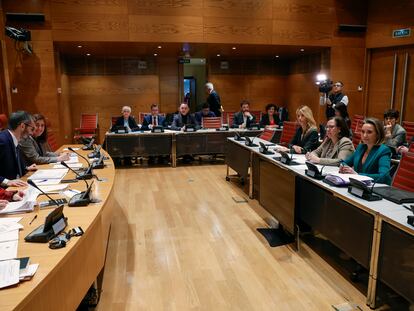 Reunión de la Comisión de Justicia del Congreso el pasado 18 de enero.