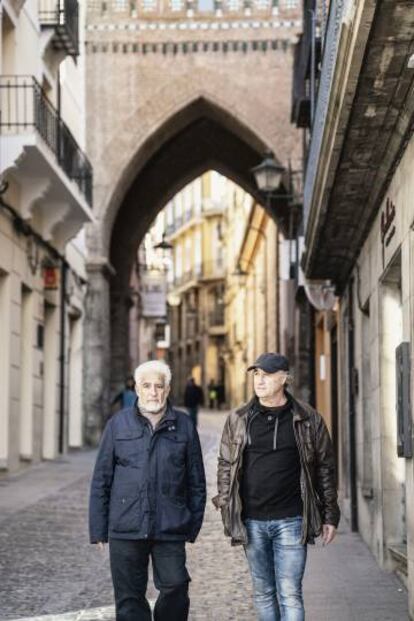 Manuel Gimeno, junto a Amado Goded, de Teruel Existe.