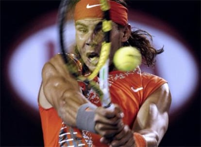 Nadal, durante el encuentro