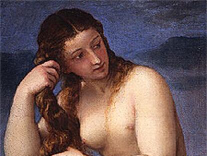 El óleo de Tiziano <i>Venus Anadyomene</i> (1520).