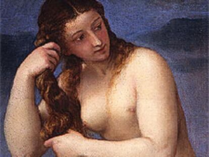 El óleo de Tiziano <i>Venus Anadyomene</i> (1520).