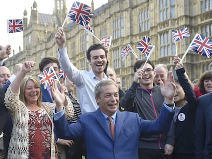 Nigel Farage, líder del Partido de la Independencia del Reino Unido (UKIP).