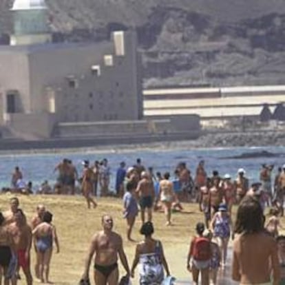 Imagen de la Playa de Las Canteras, en Las Palmas de Gran Canaria.