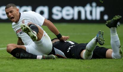 Diego Carlos, tras marcar al Leganés.