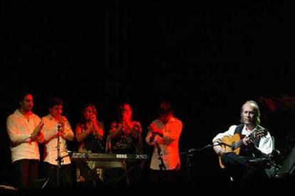 Paco de Lucía, durante el concierto en La Unión.