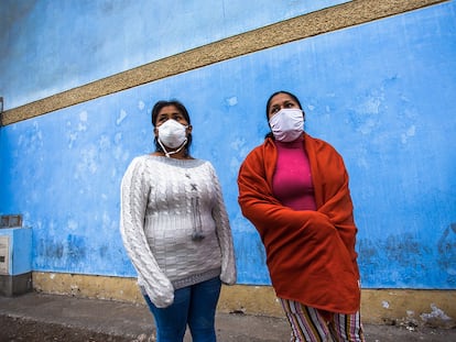 Mulheres trabalhadoras em Lima, Peru.
