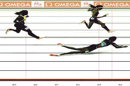 Photo finish de la controvertida final de 400.