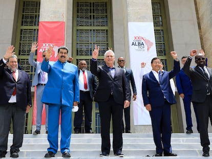 Jefes de Estado de los países que forman la Alianza Bolivariana para los Pueblos de Nuestra América (ALBA), en La Habana, este viernes.