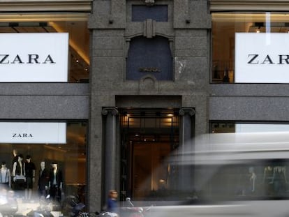 Fachada de una tienda de Zara en Madrid.