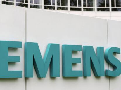 Entrada de la sede de Siemens en Alemania.