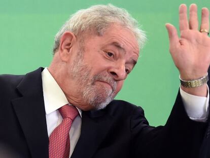 Lula em Brasília na quinta-feira, 17 de março.