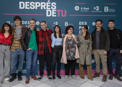 Los actores y actrices de la nueva serie 'Després de tu' que se estrena el domingo en À Punt, TV3 e IB3.