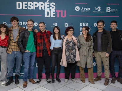 Los actores y actrices de la nueva serie 'Després de tu' que se estrena el domingo en À Punt, TV3 e IB3.