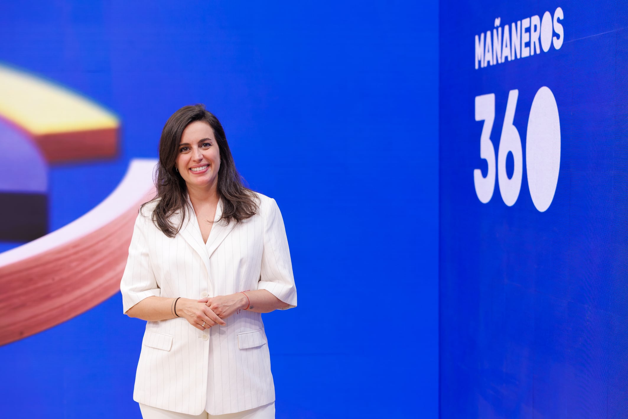 Aida Bao, en el plató de 'Mañaneros 360'.