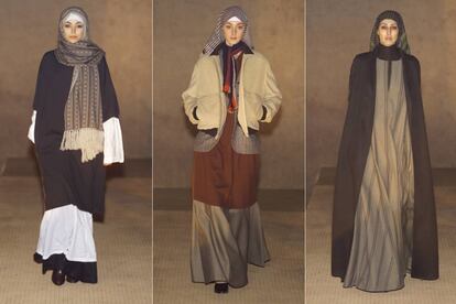 Modelos de la colección de otoño-invierno de 2001.