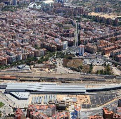 Área afectada por el proyecto del Parque Central de Valenci