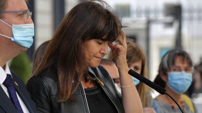 Laura Borràs, diputada de Junts per Catalunya, este 25 de junio, cuando el Congreso aprobó la retirada de su aforamiento para poder ser investigada por el Supremo.