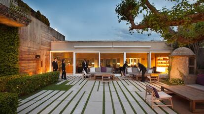 Terraza del restaurante El Celler de Can Roca, en Girona.