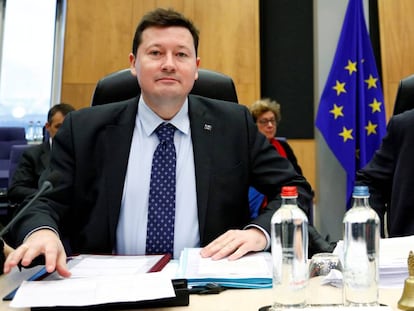 Martin Selmayr durante una reunión de la Comisión Europea en Bruselas el pasado mes de enero.