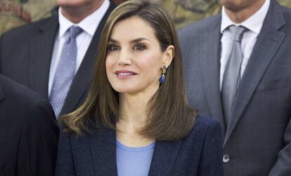 La Reina en una reciente audiencia en el Palacio de La Zarzuela.