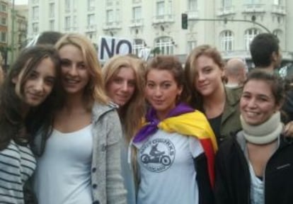 Un grupo de estudiantes del Liceo Italiano de Madrid.