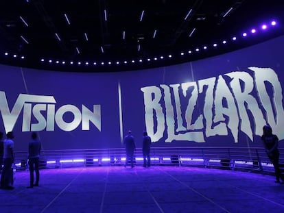 Estand de Activision Blizzard en el último CES de Las Vegas. 